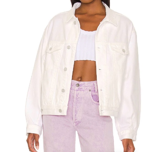 NWT! AGOLDE CHARLIE OVERSIZED DENIM JACKET - Picture 1 of 7